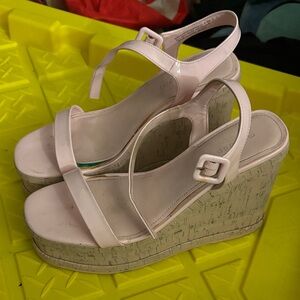 Madden Girl Light Pink Wedge Sandals